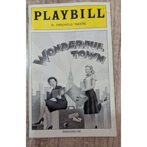 Playbill Wonderful Town Al Hirschfeld‎ Theatre October 2003